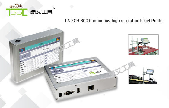 طابعة نفث الحبر الرقمية الصناعية ECH 800- فوهة واحدة مستمرة 0-12.7 مم 160 م / دقيقة